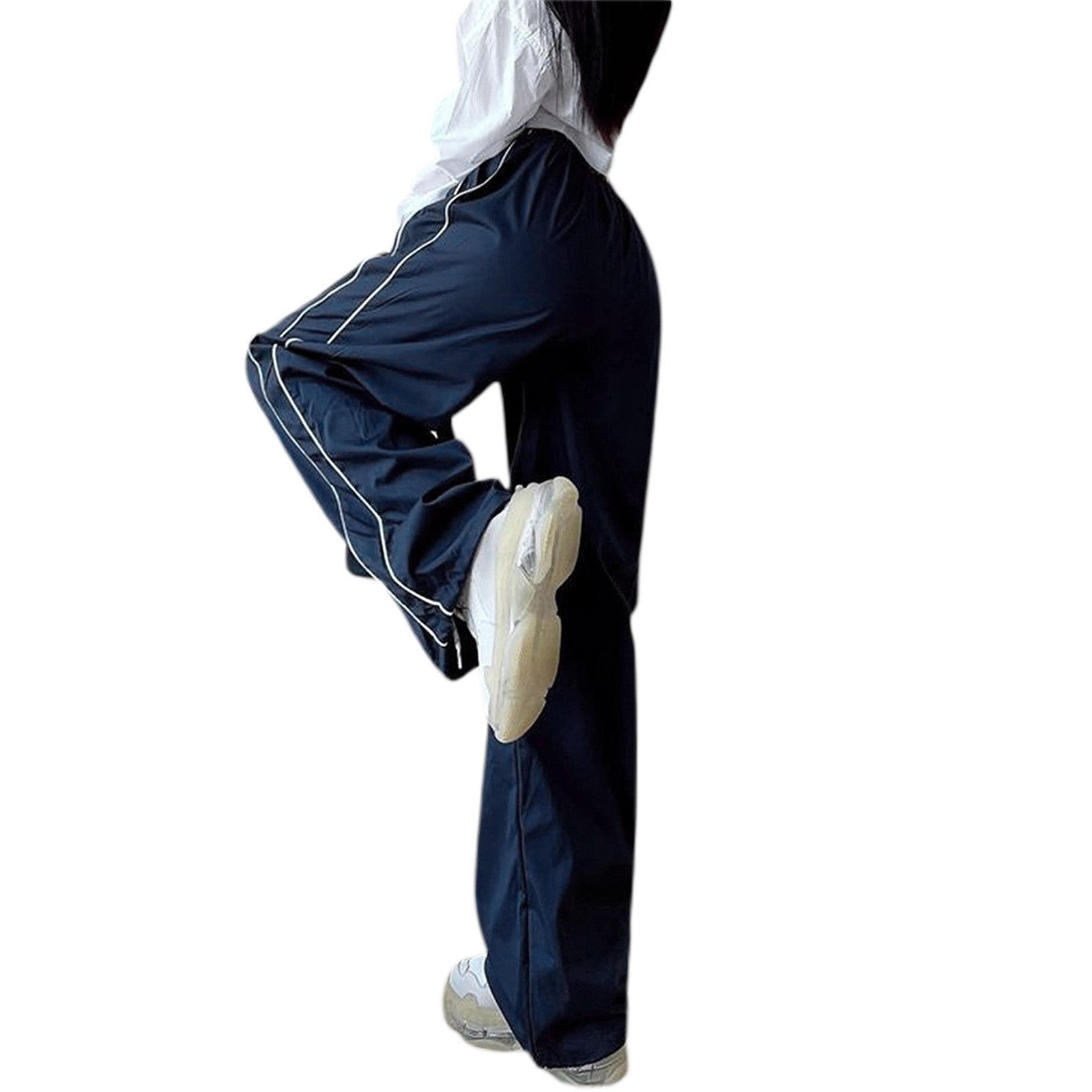 Street Style Ankle-Tied Trousers