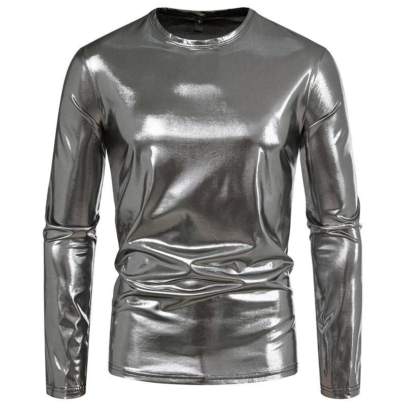 Long-Sleeve Glossy T-Shirt