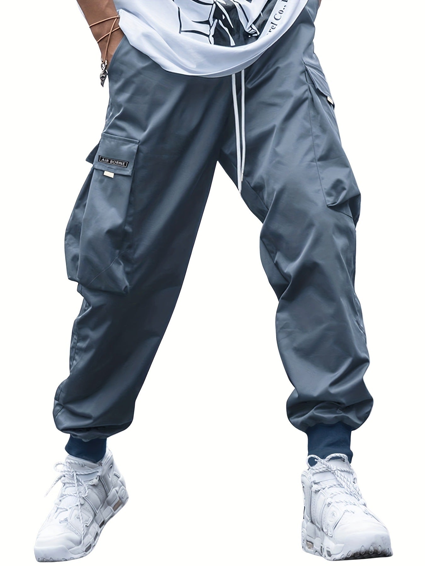 Drawstring Multi-Pocket Cargo Pants