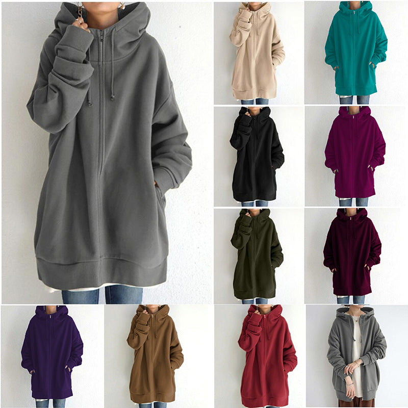 Fuzzy Zip-Up Hoodie