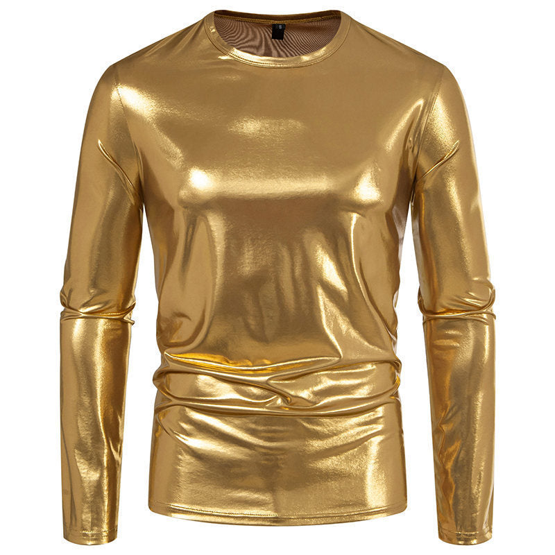 Long-Sleeve Glossy T-Shirt
