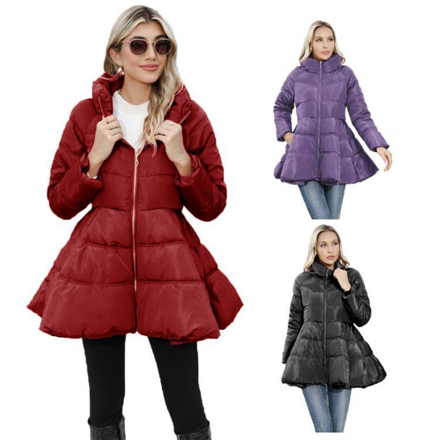 Winter Sculpted Big-Skirt Coat