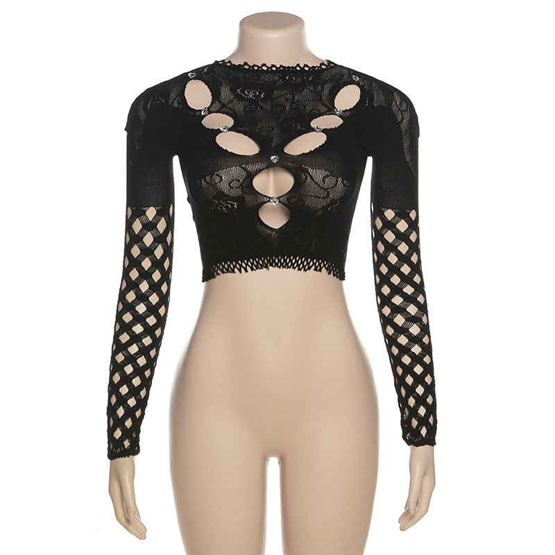 Fashion Mesh Long-Sleeve Doublet