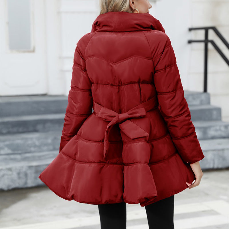 Winter Sculpted Big-Skirt Coat