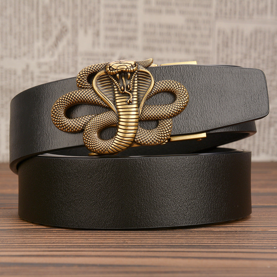 Cobra Leather Automatic Buckle Belt