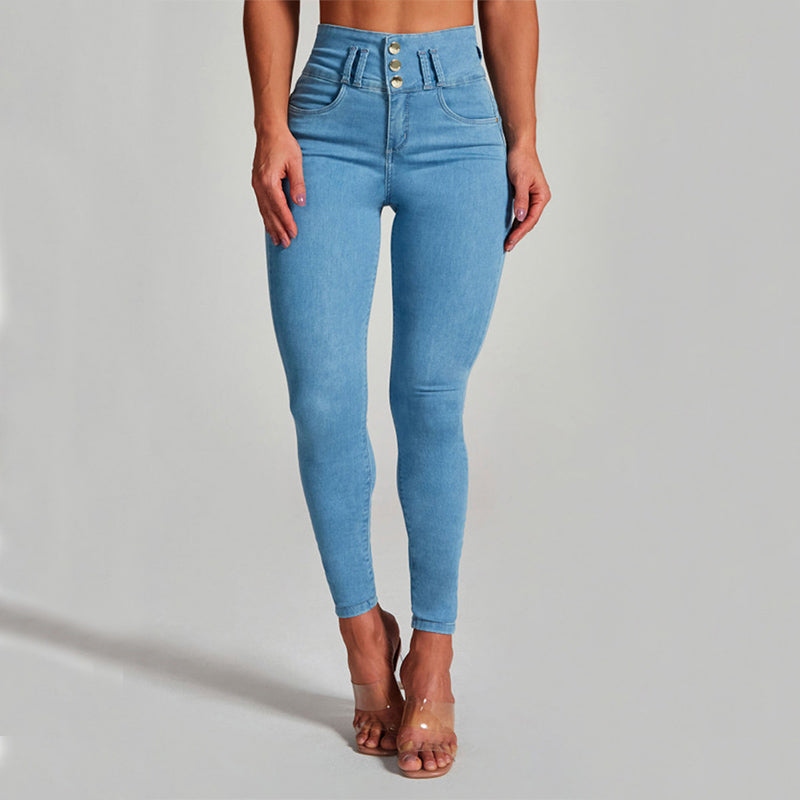 High Waist Sculpting Skinny Jeans
