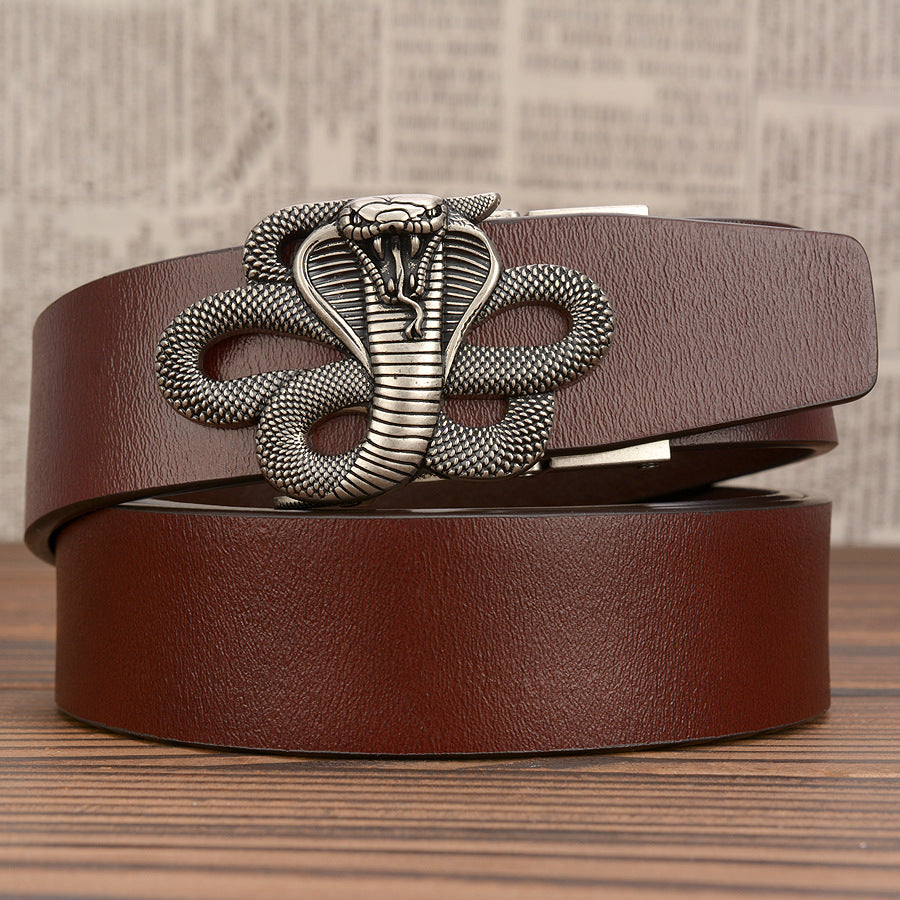 Cobra Leather Automatic Buckle Belt