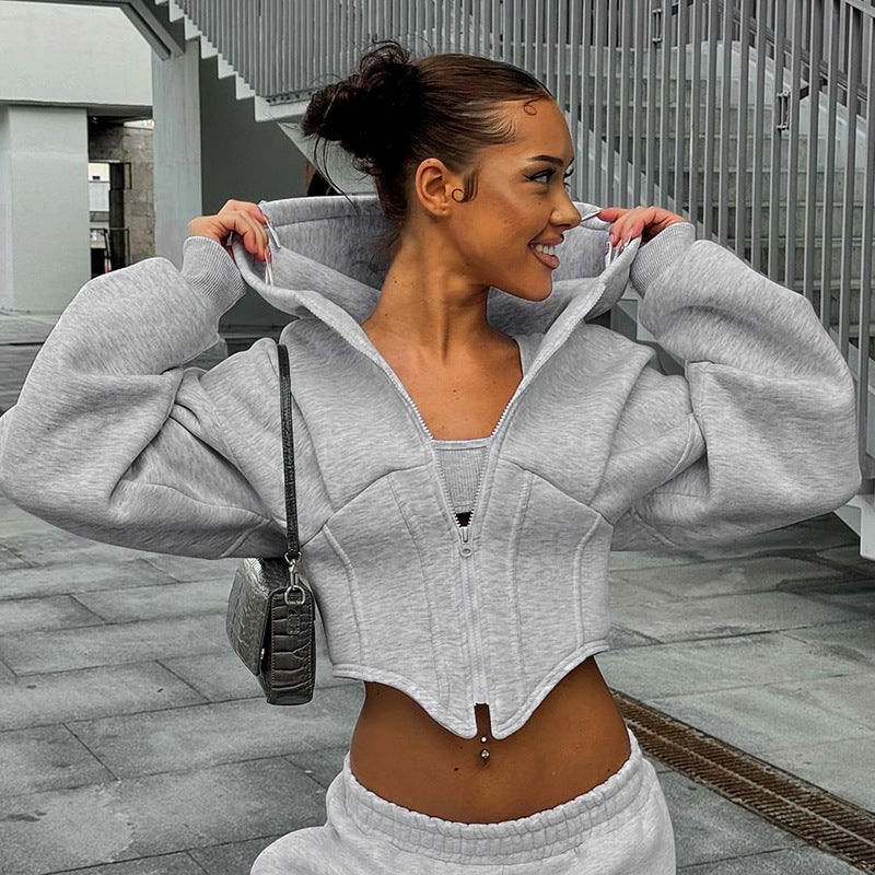 Corset Zip Hoodie