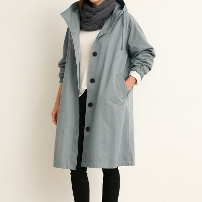 Urban Breeze Oversized Windbreaker Coat