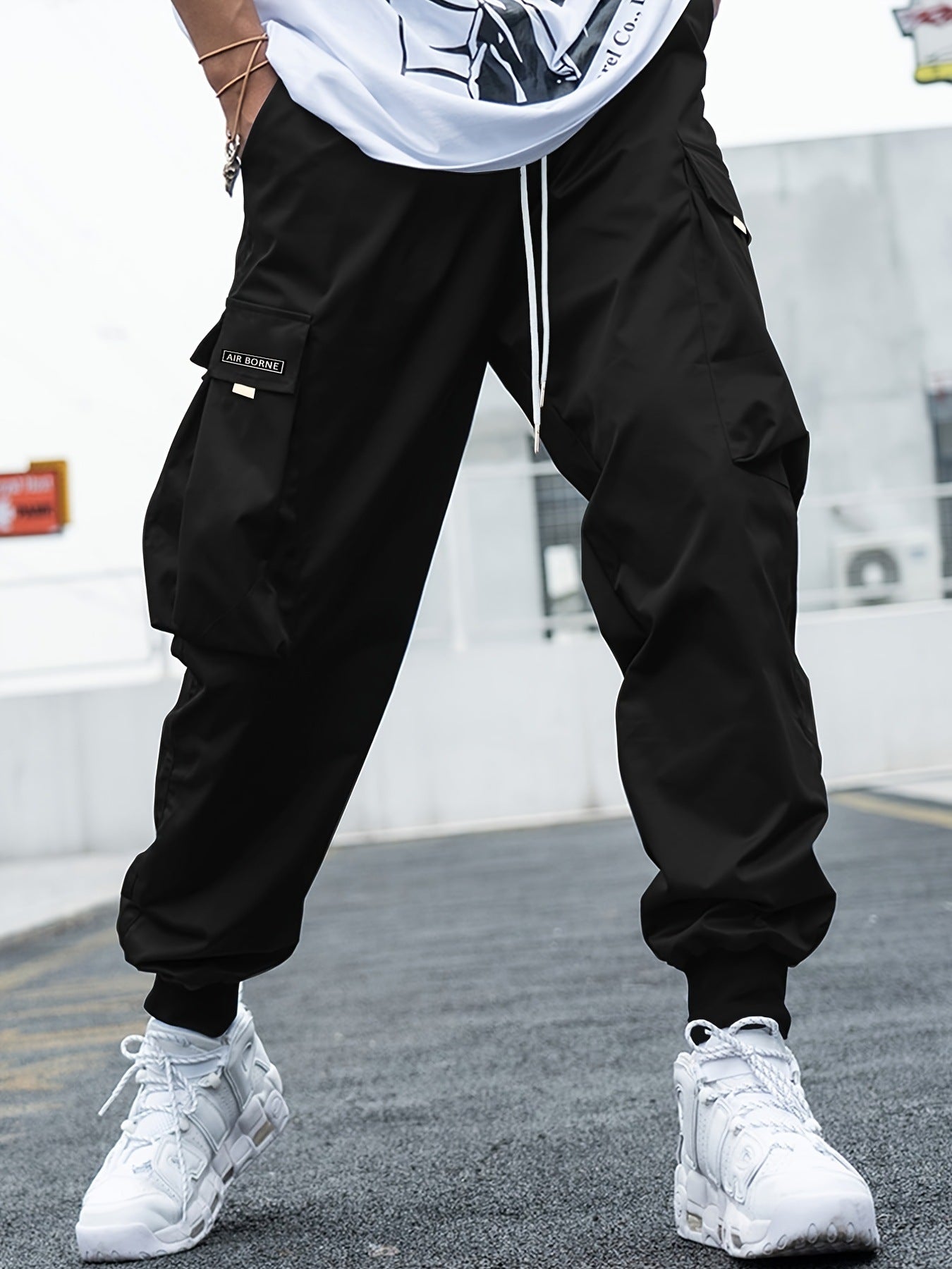 Drawstring Multi-Pocket Cargo Pants