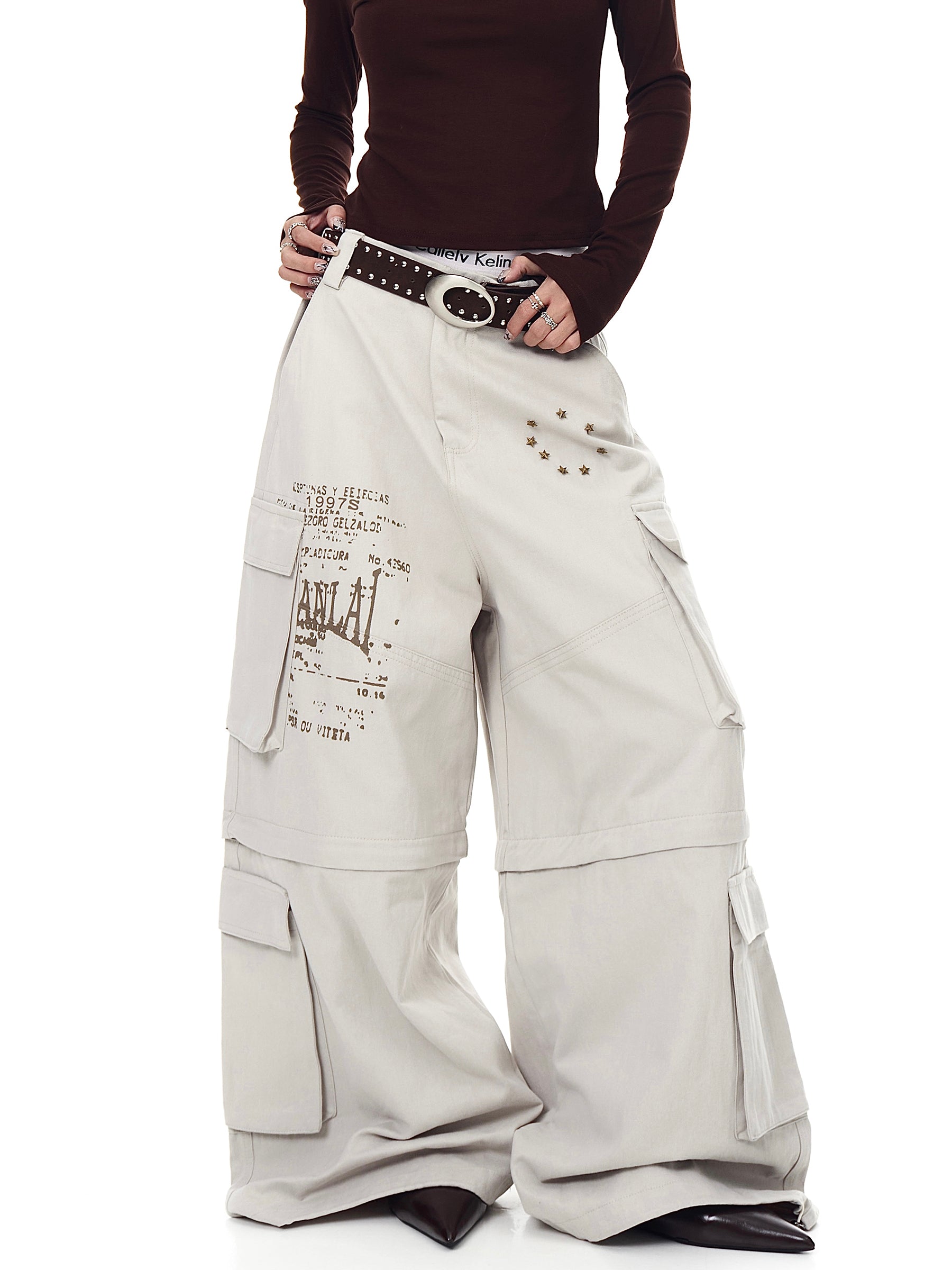 Removable Multi-Pocket Cargo Pants