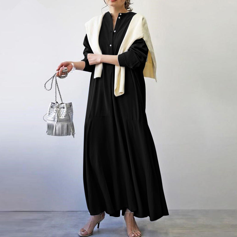Cotton Linen Casual Retro Breeze Maxi Dress