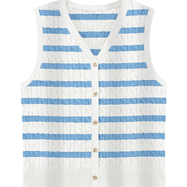 Twist & Layer Knit Vest
